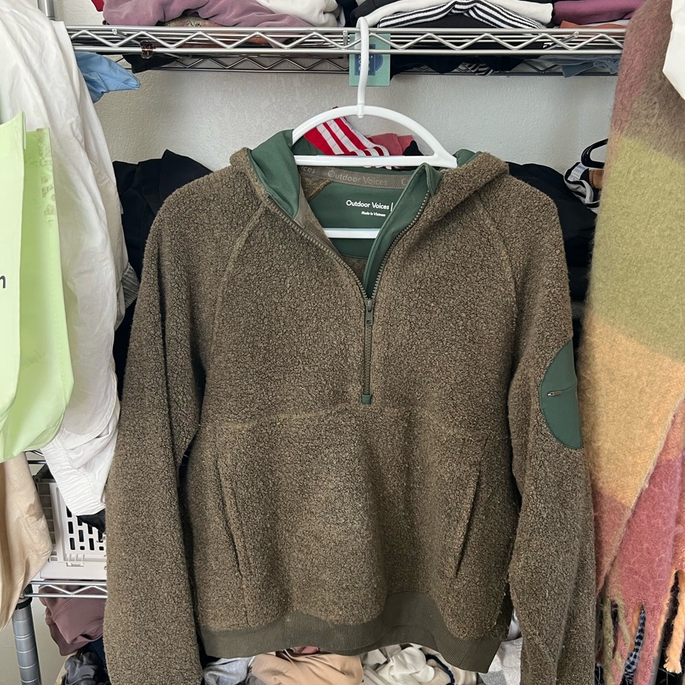 Outdoor Voices fleece hoodie